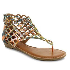 One more left* Zigi Soho multi-colored sandal